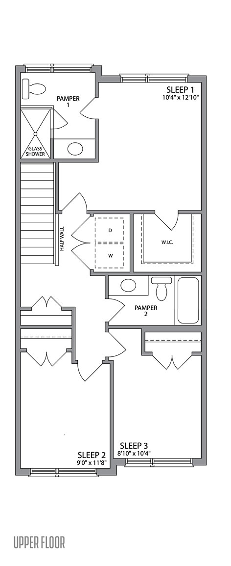 The Current upper floor plan