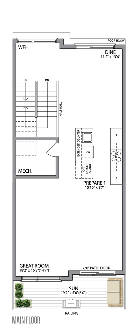 The River main floor plan