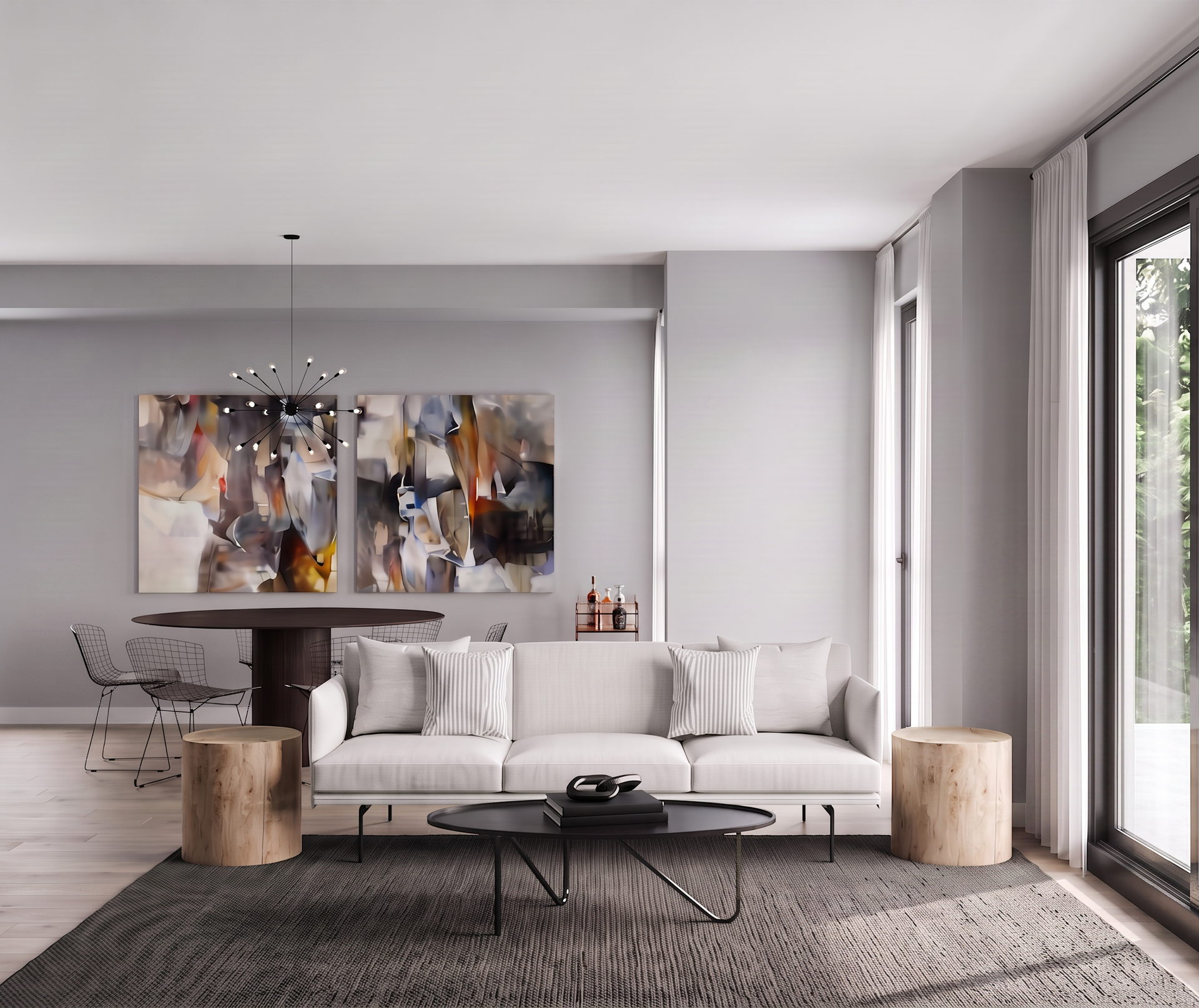The River — Living room