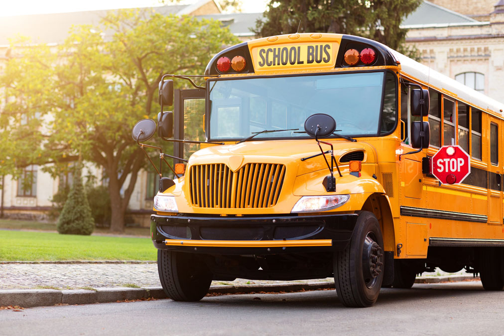School bus in Bracebridge